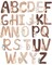 Extra Large 6 Inch Neutral Animal Alphabet Wall Decals (Neutral) 4.5 x 0.01 x 6 inches